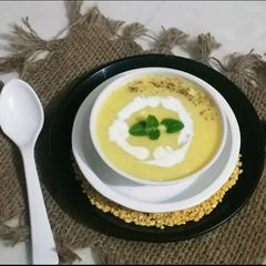 A picture of Split yellow Moong dal soup.