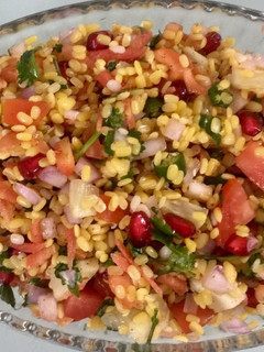 A picture of Split Moong Daal Chaat.