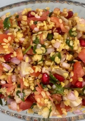 A picture of Split Moong Daal Chaat.
