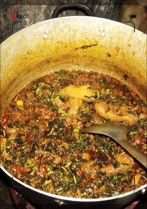 A picture of Vegetable stew(Efo.