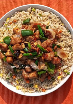 A picture of Restaurant Style Kung Pao Chicken😋🍛🇨🇳.