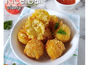 Foto resep Rice ball cheesy quick melt