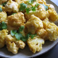 A picture of Curry Flavoured Cauliflower Tempura.