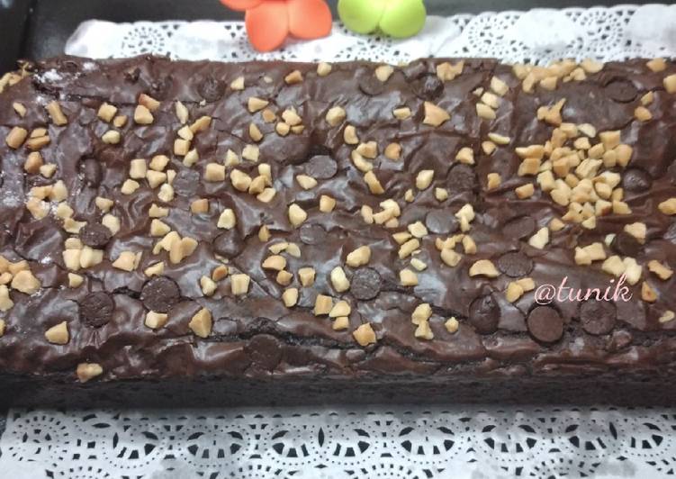 Bahan 250. Shiny Crust Fudgy Brownies | Langkah Membuat 250. Shiny Crust Fudgy Brownies Yang Menggugah Selera