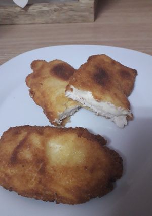 Una foto de Filetes villeroy o filetes con bechamel
