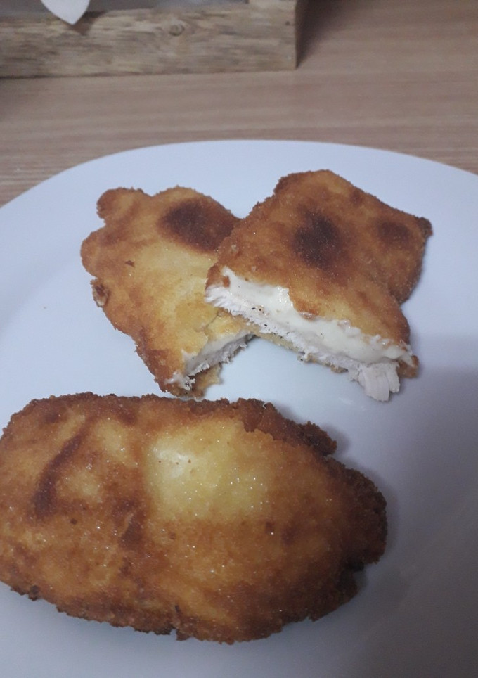Una foto de Filetes villeroy o filetes con bechamel