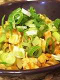 Ground carrot and chicken ragu pasta