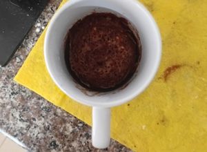 Una foto de Mug cake de chocolate