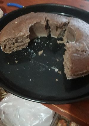 Una foto de Bizcochuelo en microondas en 8 min y sin leche