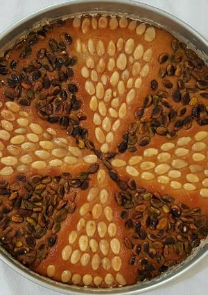 صورة لوصفة هريسة نبكية طعم راااائع 😋😋😋