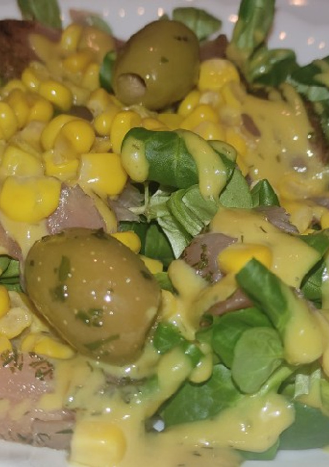 Una foto de Ensalada de canónigos