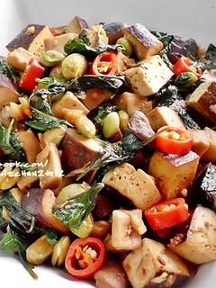 塔香豆干杏鮑菇 的食譜成品照片