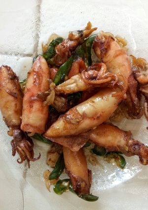 Foto resep Tumis cumi asin