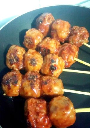 Foto resep Bakso bakar bumbu madu