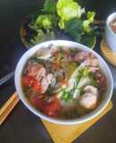 Bún sườn chua