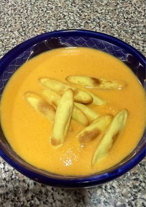 Una foto de Crema de zanahoria