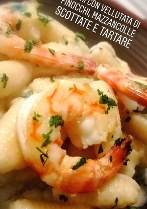 Foto di Paguri, vellutata di finocchi, mazzancolle scottate e tartare
