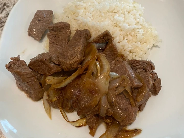 Easy Way Prepare Recipe Sautee! Sirloin steak that is Delicious, Can Spoil the Tongue}