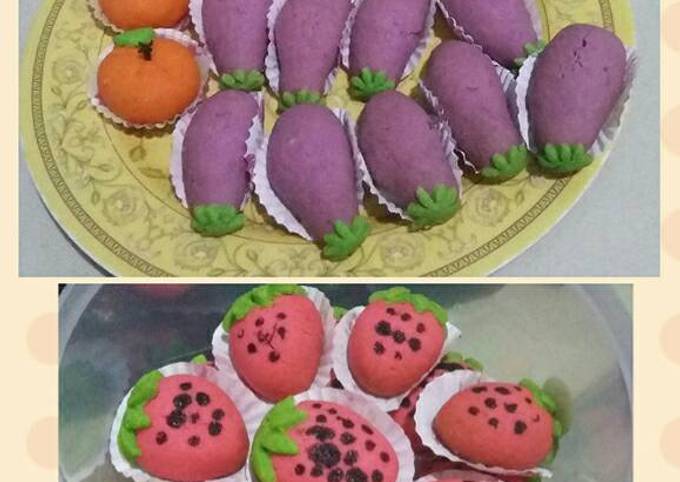 Resep Nastar  kue nanas  bentuk  jeruk terong strawberry 