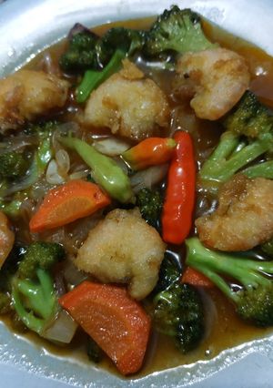Foto resep Udang goreng tepung saus asam manis