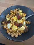 Ensalada de Garbanzos con Huevo y Mozzarella