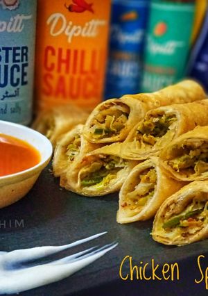 A picture of Chicken Spring Roll.