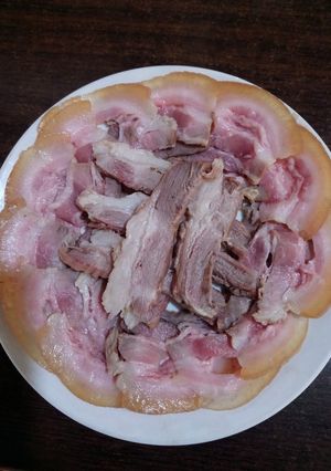 Hình của món Thịt ngâm nước mắm.