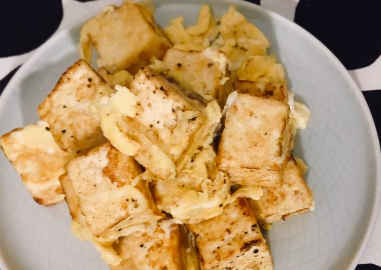 Recipe of Quick Pan fried tofu 🥡