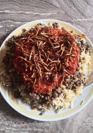 صورة لوصفة كشري الحلة الواحدة 🥣