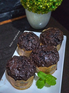 Foto resep 36. Muffin Coklat ala Tintin Rayner. No Mixer!!