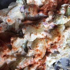 A picture of Momma’s Tater Salad.
