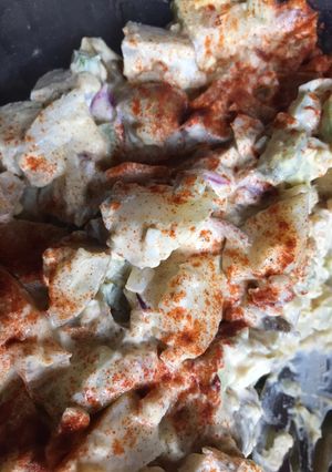 A picture of Momma’s Tater Salad.