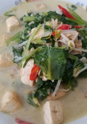 Foto resep Witosan (Sawi Toge Kuah Santan)