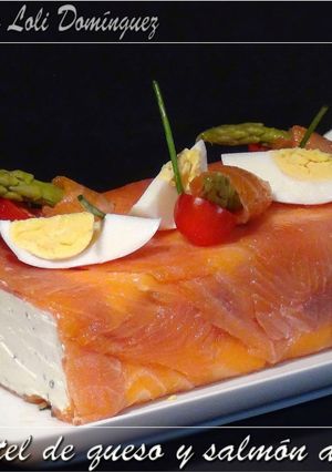 Foto principal de Pastel de queso y salmón ahumado