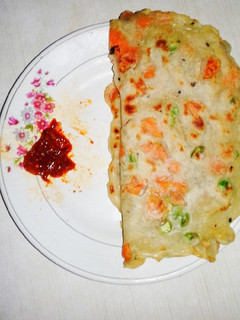 A picture of Winter vegetables paratha.