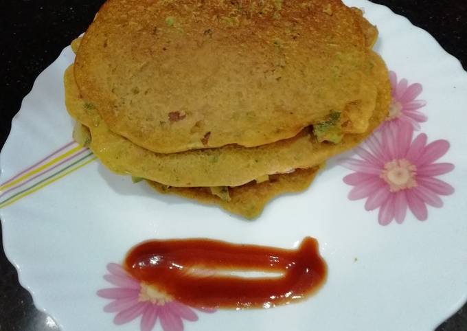 Recipe of Homemade Chickpea pancake