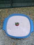 Home made strawberry yogurt