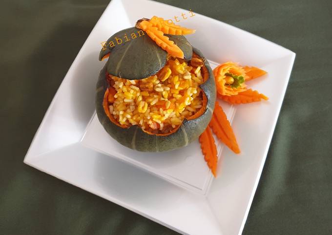 Ricetta di Premiato Zucca monoporzione con risotto