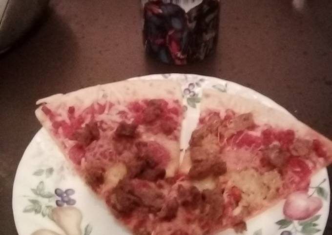 Meatloaf pizza