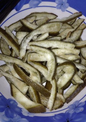 Hình của món Mứt vỏ bưởi.
