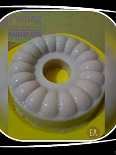 Foto resep Puding Blackcurrant Yoghurt Susu