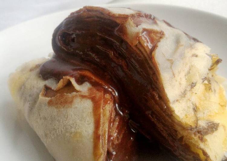 Langkah Mudah untuk Menyiapkan Choco lava crepe, Bisa Manjain Lidah