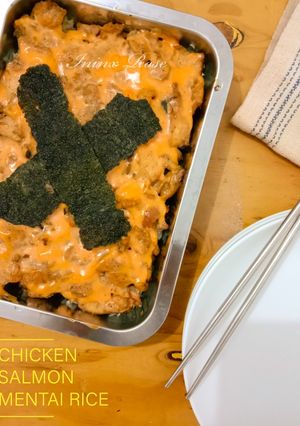 Foto resep Chicken Salmon Mentai Rice