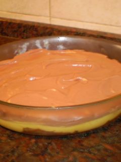 Una foto de Postre fácil de vainilla y mousse de chocolate