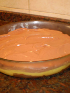 Una foto de Postre fácil de vainilla y mousse de chocolate
