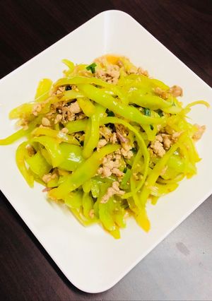 รูปของ ผัดพริกหยวกหมูสับ