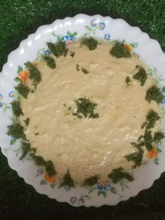 صورة لوصفة حمص بالطحينة
