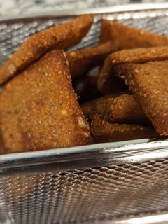 Una foto de Crackers/galletas saladas de avena y semillas 🥠