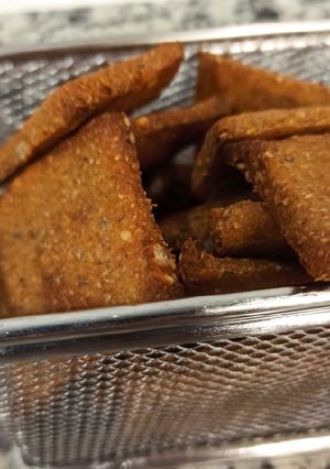Una foto de Crackers/galletas saladas de avena y semillas 🥠