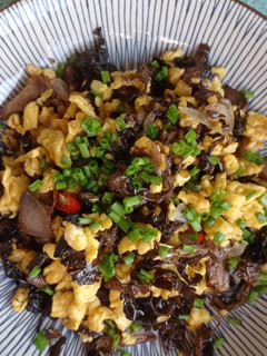 Foto resep Orak arik jamur kuping, telur ayam